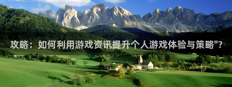 长征娱乐网址官网：攻略：如何利用游戏资讯提升个人游戏体验与策